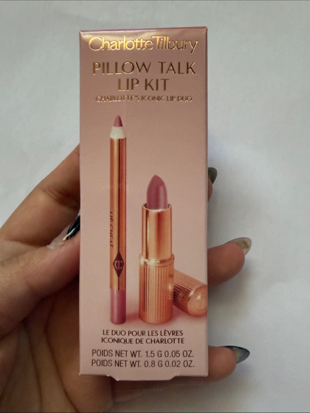 CHARLOTTE TILBURY Mini Pillow Talk Lipstick & Liner Gift Kit - Fair - New Fresh